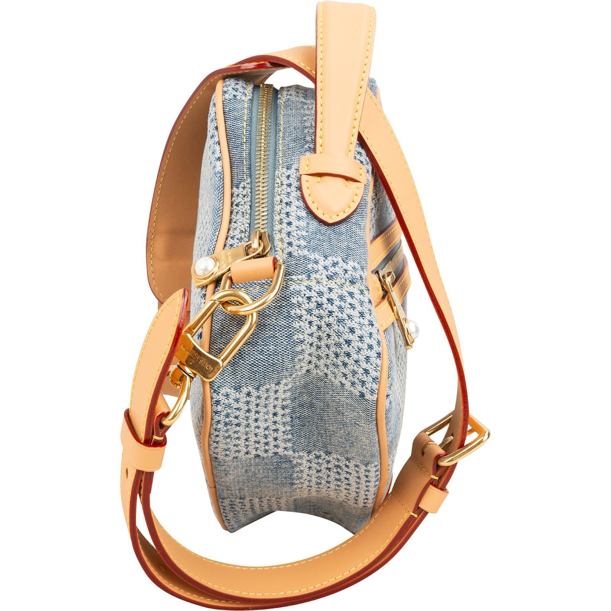 Louis Vuitton Messenger Chess aus Monogram Denim Jacquard – Ansicht 4