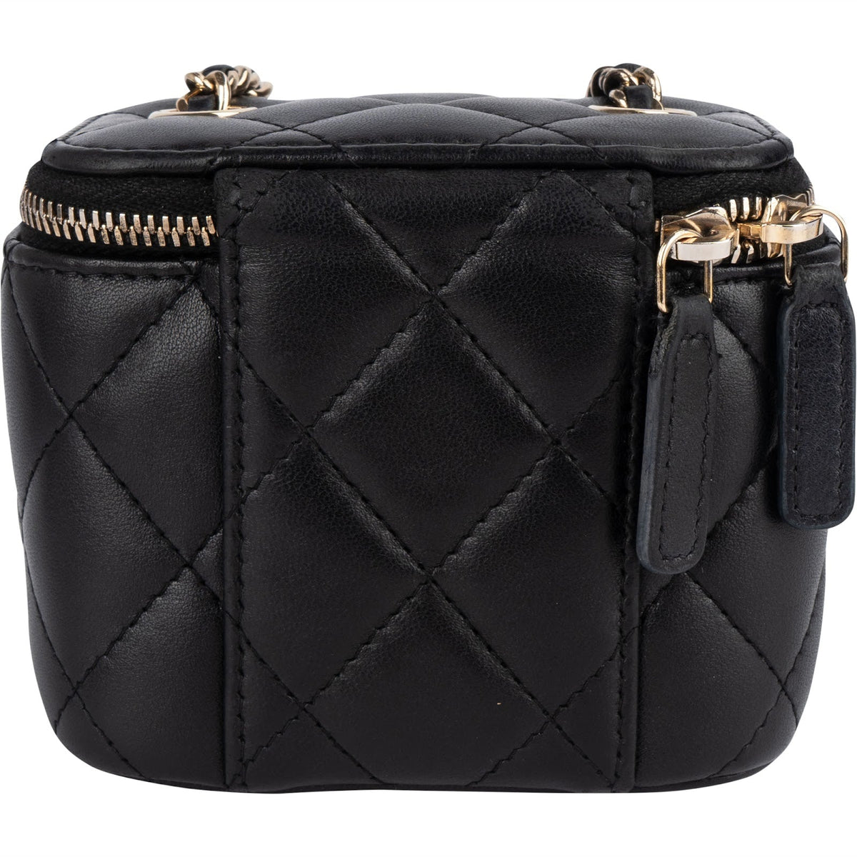 Chanel Quilted Lambskin Mini Vanity Chain Crossbody Bag