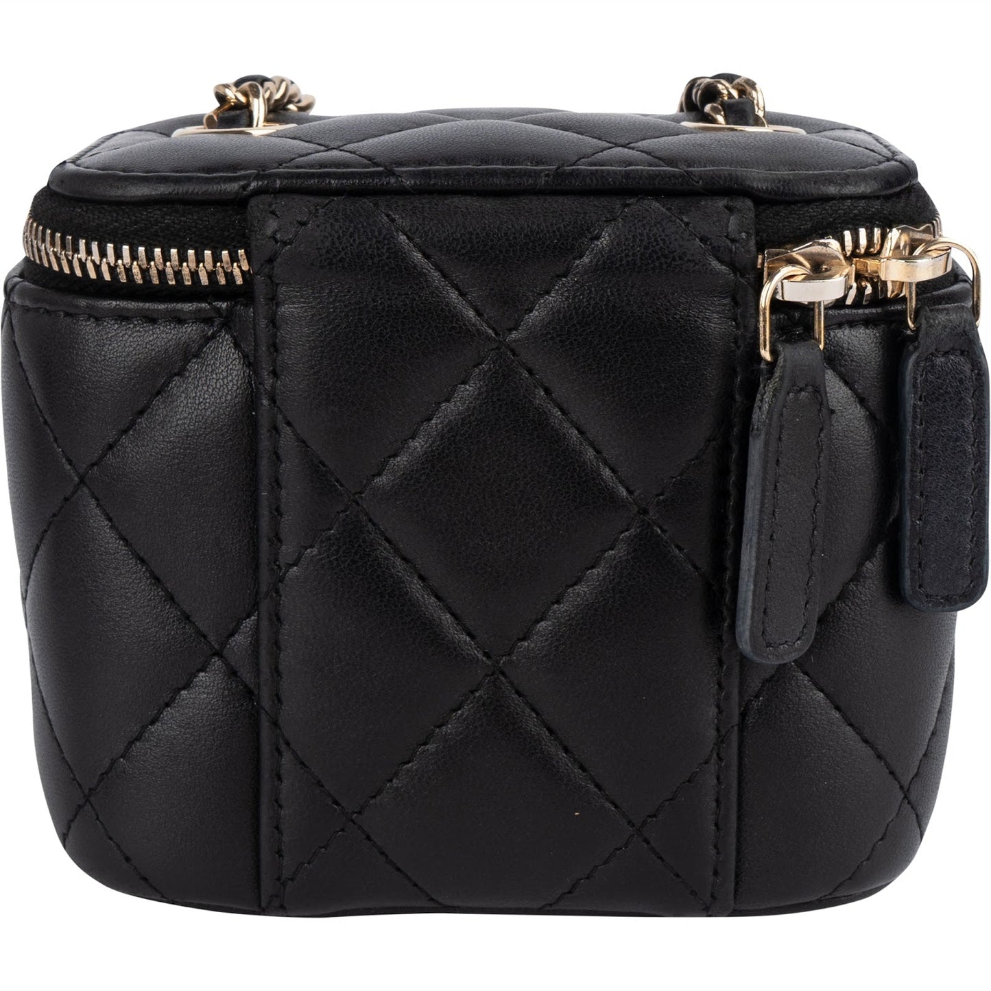 Chanel Quilted Lambskin Mini Vanity Chain Crossbody Bag