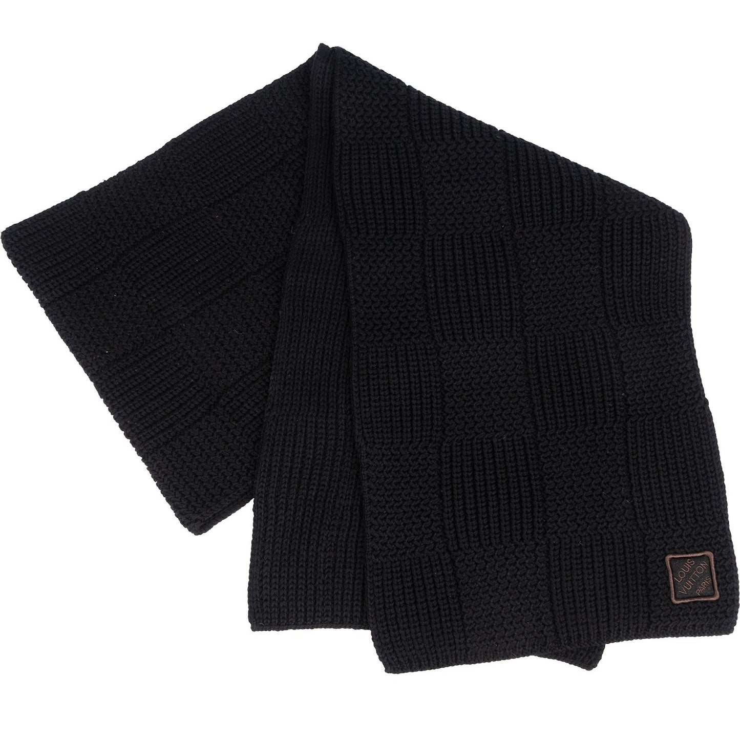 Louis Vuitton Heavy Monogram Damier WoolSchal Scarf