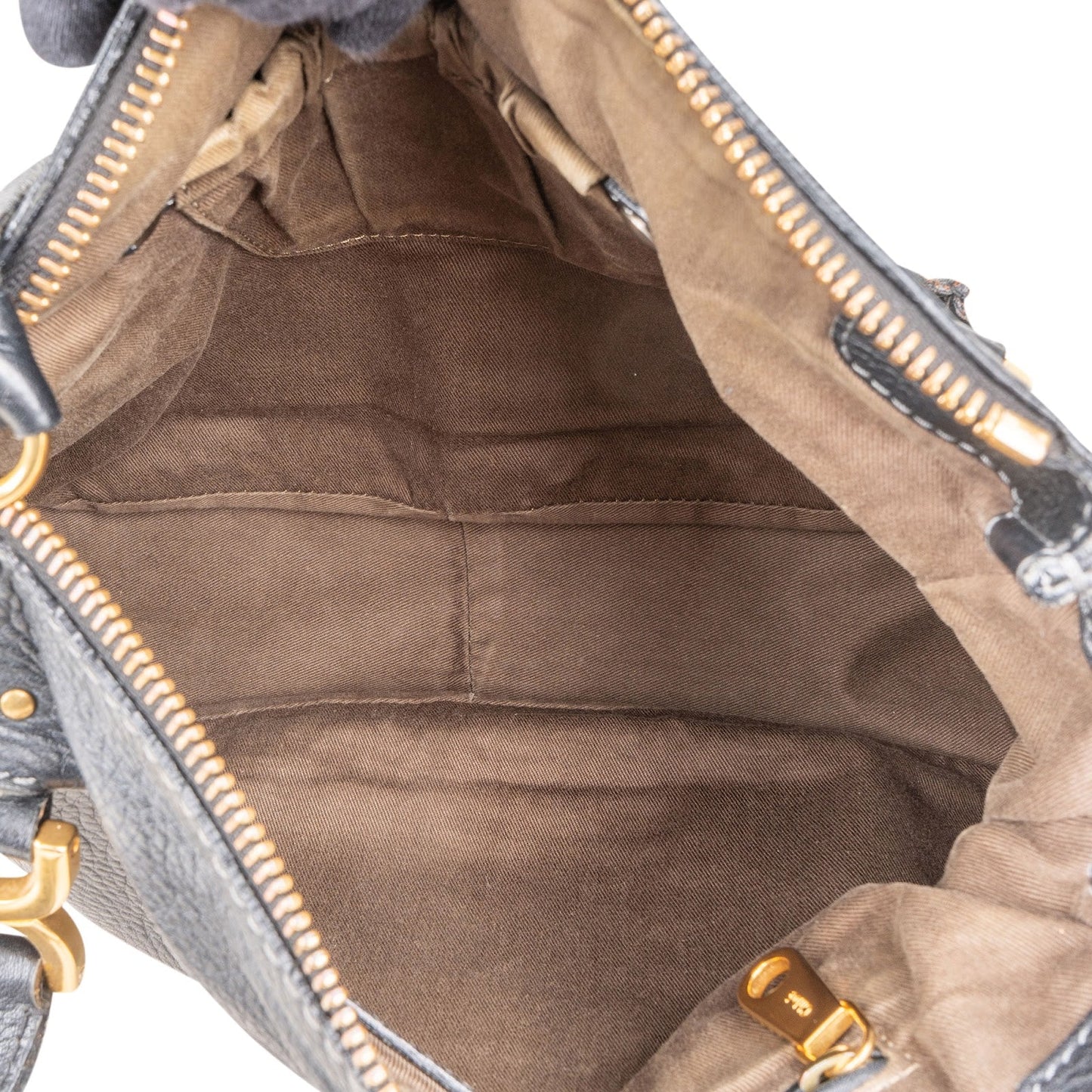 Chloé Grained Calfskin Leather Medium Marcie Satchel Handbag