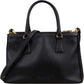 Prada Noir Saffiano Leather Small Galleria Handbag