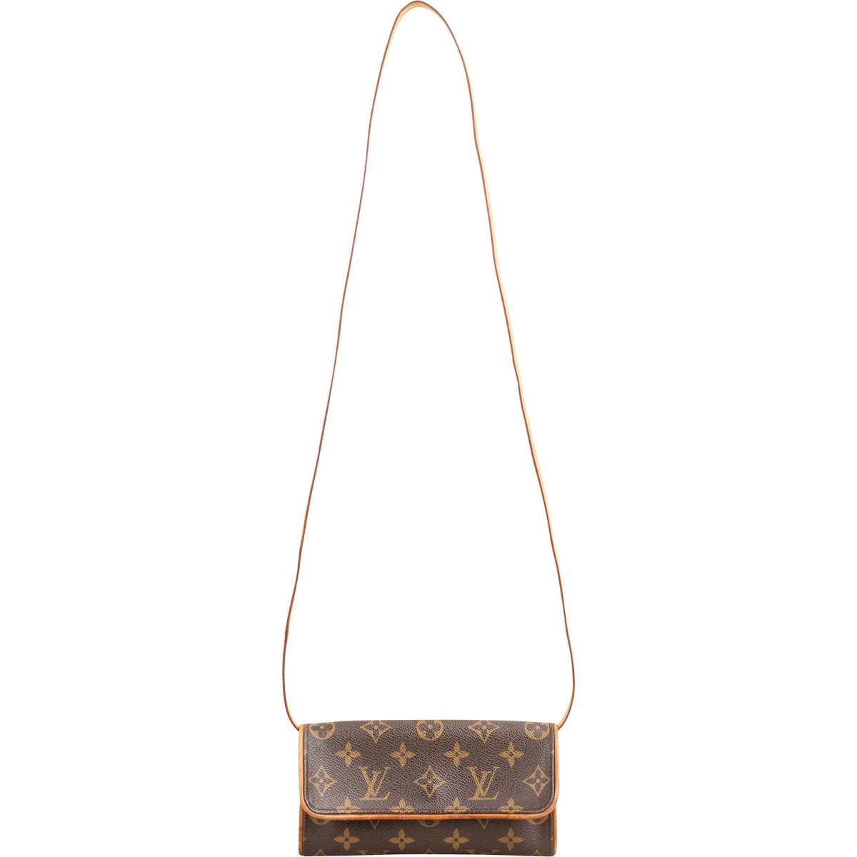 Louis Vuitton Canvas Monogram Twin Pochette Crossbody Bag