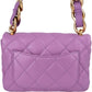 Chanel Quilted Lambskin Chunky Chain Rectangular Flap Shoulder Bag
