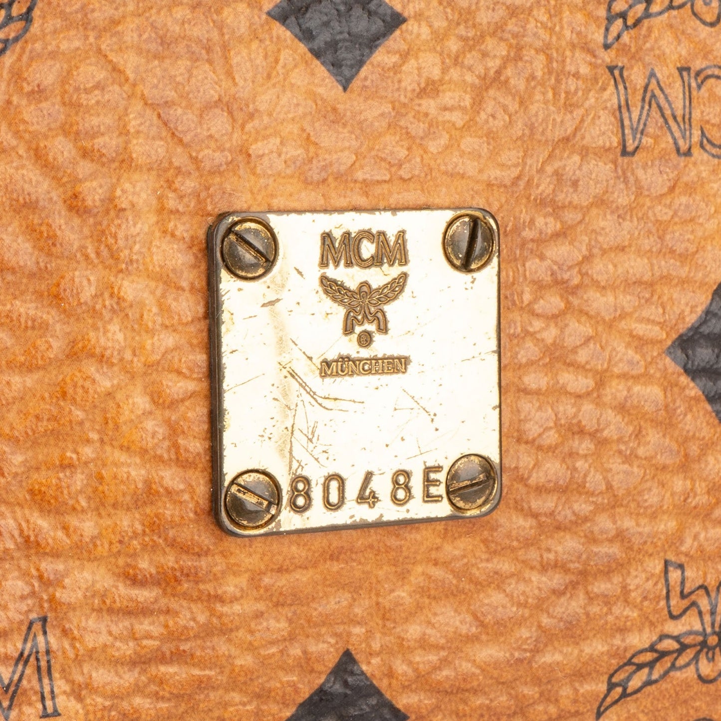 MCM Monogram Visetos Boston Handbag