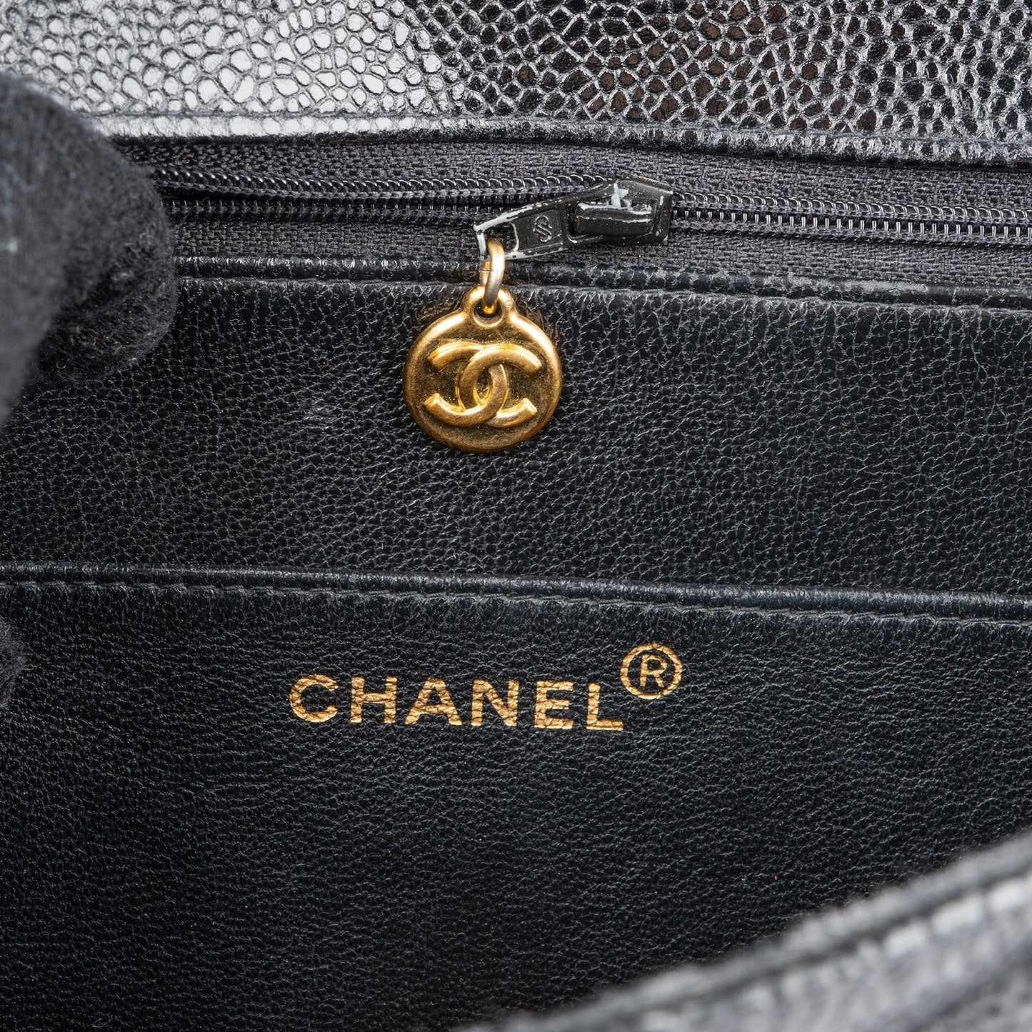 Chanel Quilted Caviar Leather 24K Top Handle Briefcase Handbag