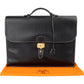 Hermès Noir Courchevel Leather Sac à Dépêches Business Handbag