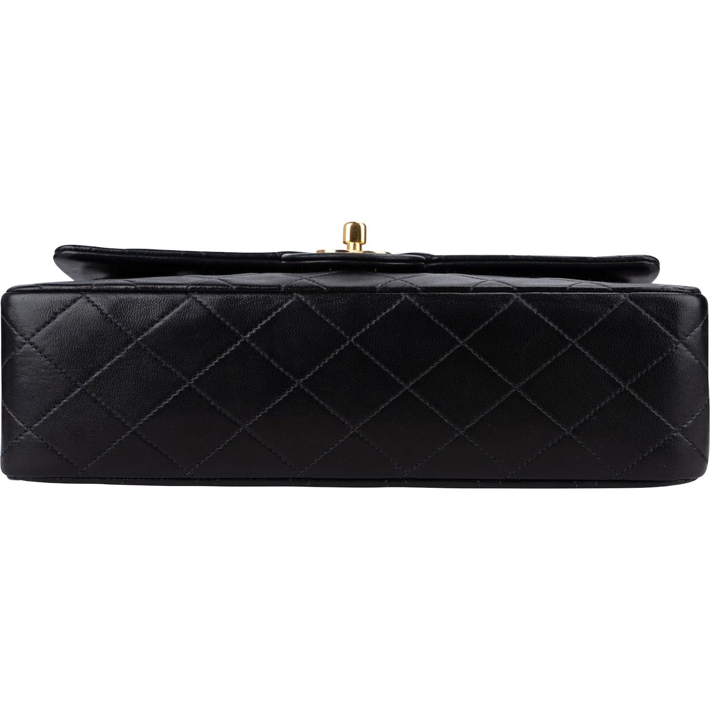 Chanel Quilted Lambskin 24K Gold Medium Double Flap Shoulder Bag
