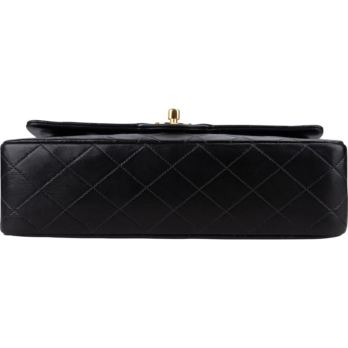 Chanel Quilted Lambskin 24K Gold Medium Double Flap Shoulder Bag