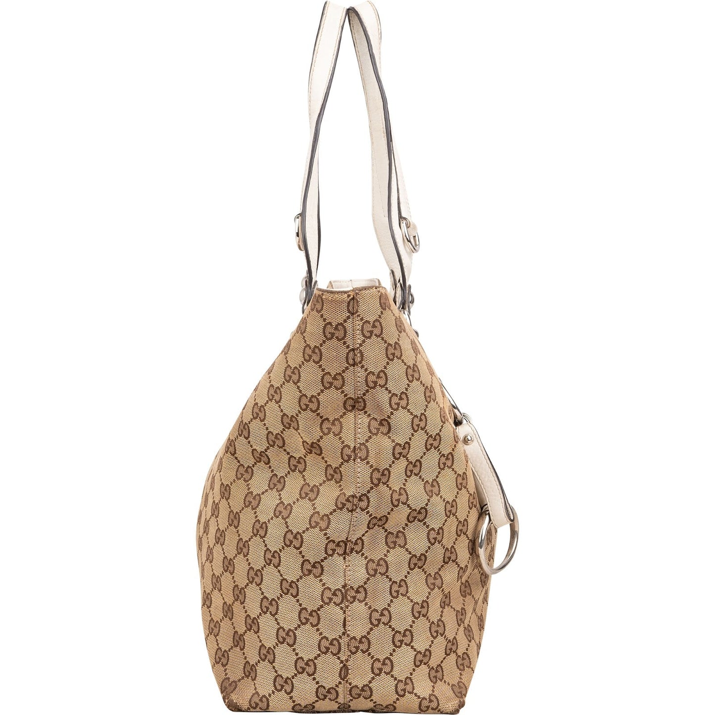 Gucci Monogram GG Canvas Abbey Horsebit Tote Shoulder Bag