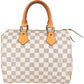 Louis Vuitton Speedy 25 aus Damier Azur Canvas – Vorderansicht