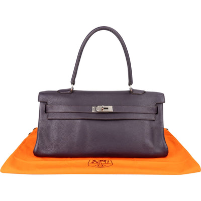 Hermès Raisin Clemence Leather Kelly 40 JPG Shoulder Bag