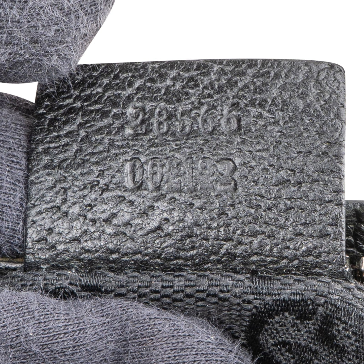 Gucci Black Monogram GG Canvas Belt Crossbody Bag