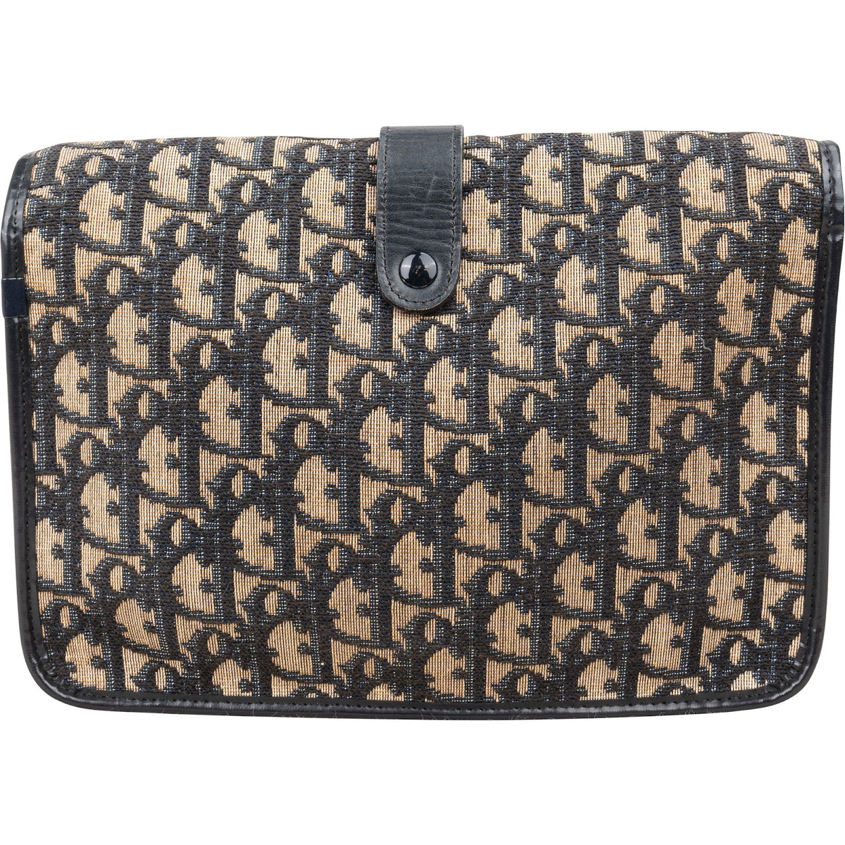 Christian Dior Monogram Oblique Canvas Vintage Flap Crossbody Bag