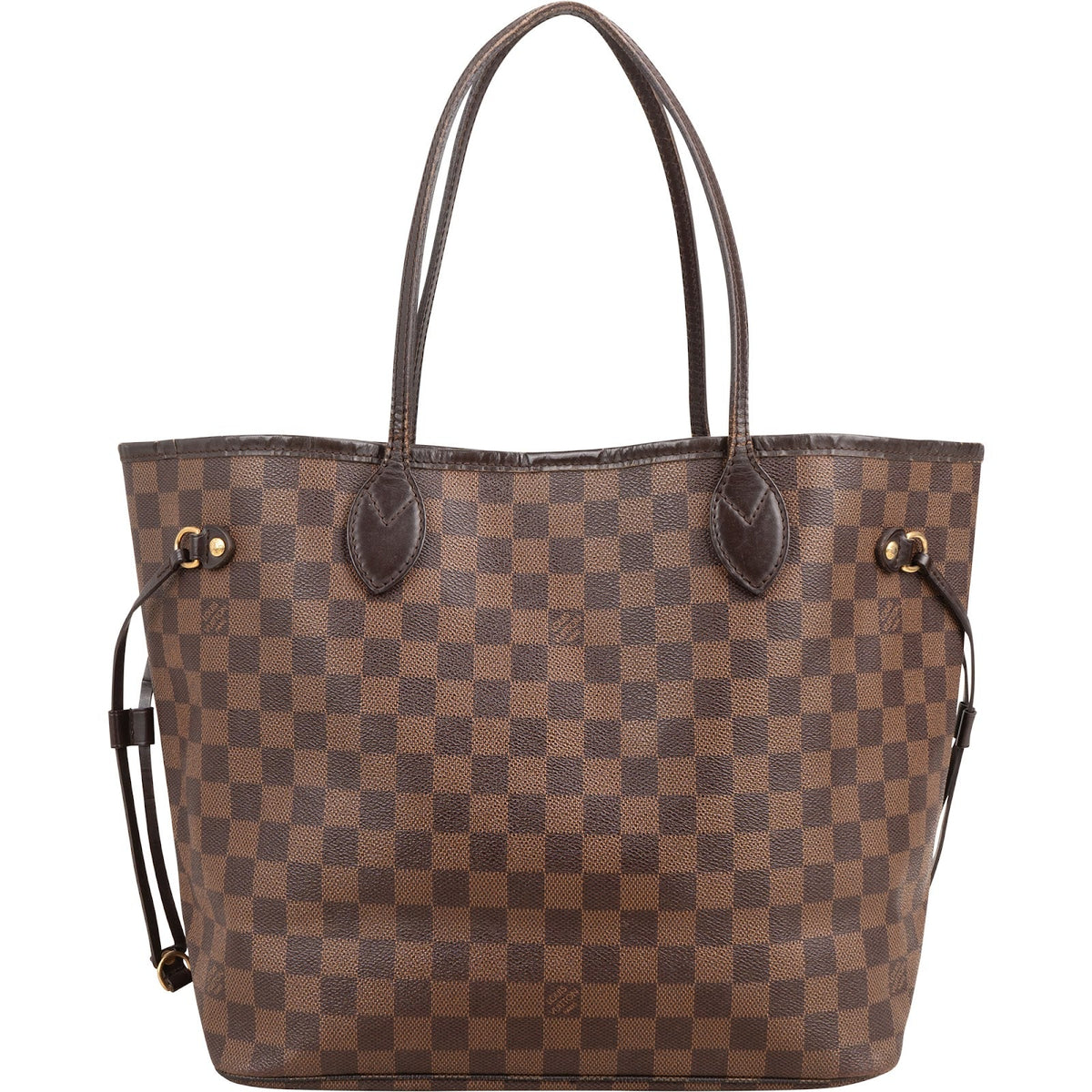 Louis Vuitton Monogram Damier Ebene Canvas Neverfull MM Shoulder Bag