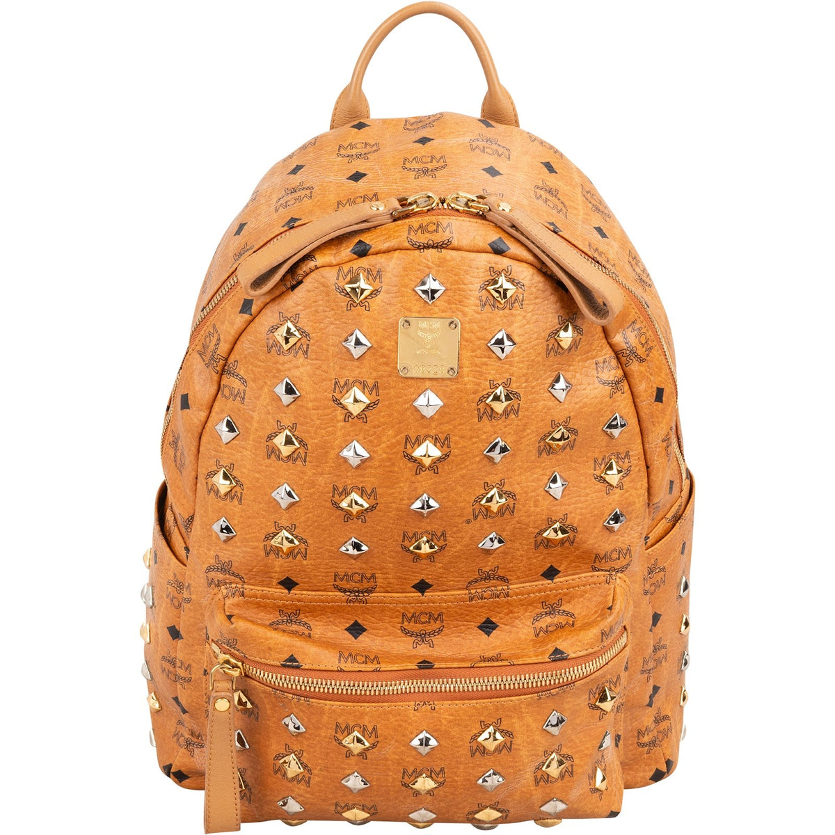 MCM Monogram Visetos Stark Studded Backpack