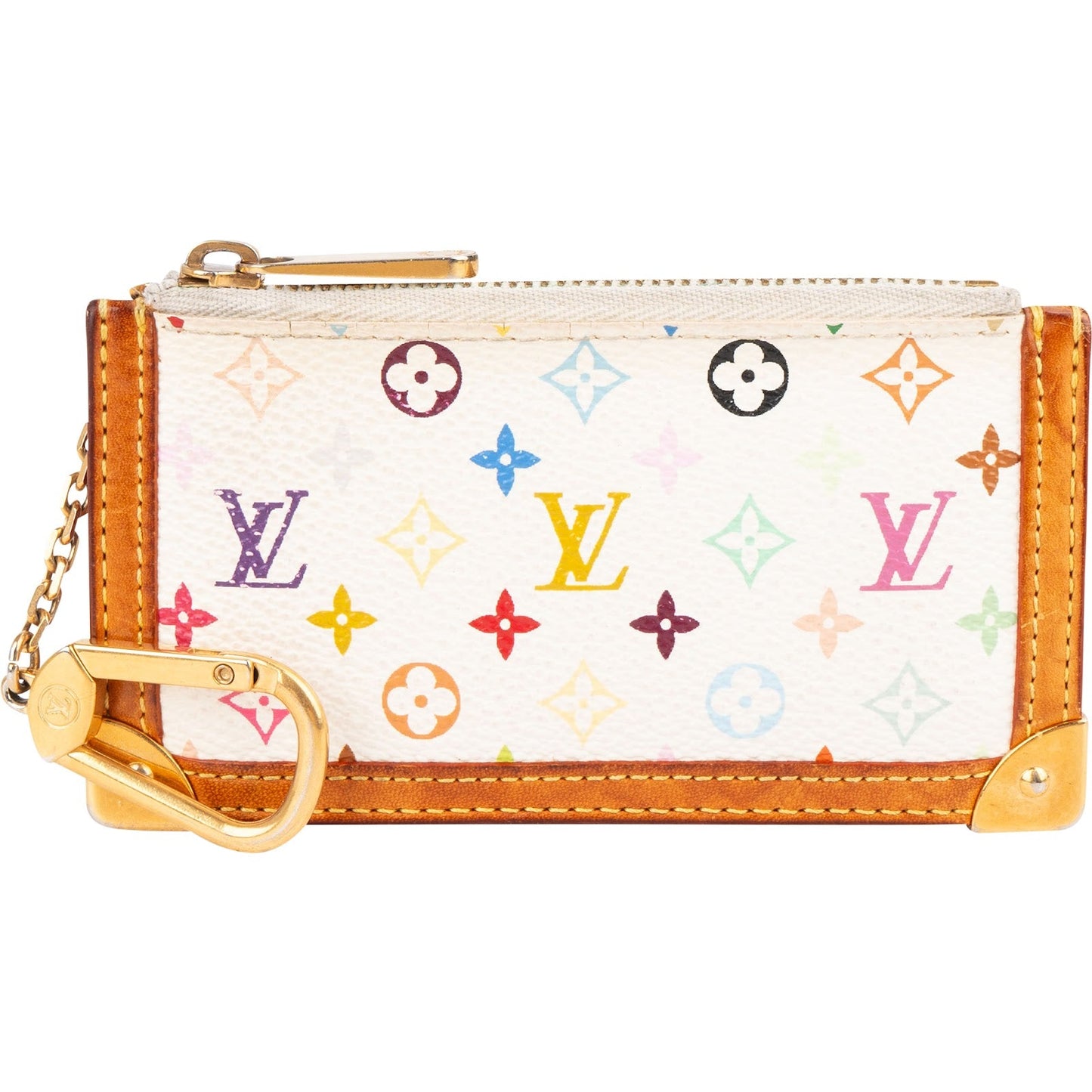 Louis Vuitton Monogram Murakami Multicolor Pochette Cles Key Pouch