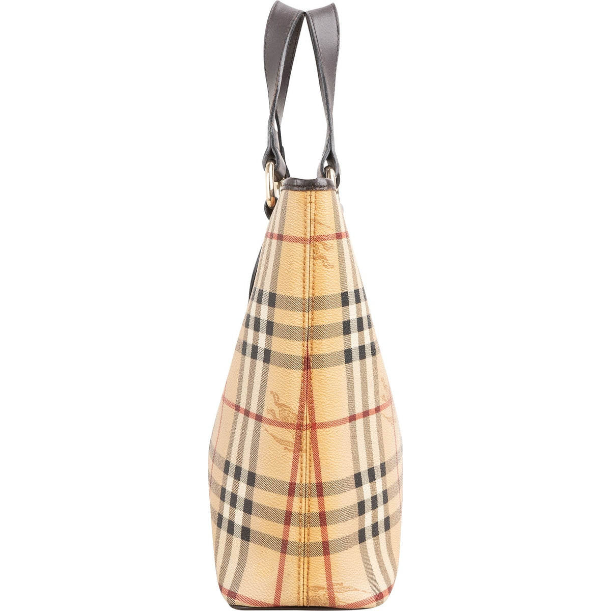 Burberry Haymarket Check Canvas Tote Handbag