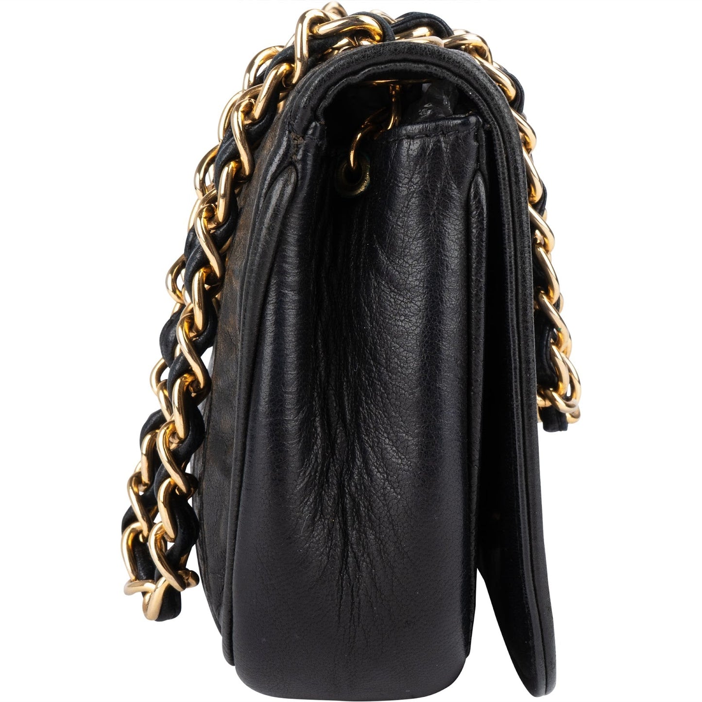 Chanel Lambskin CC Single Flap Camera Crossbody Bag