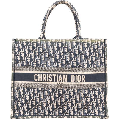 Christian Dior Trotter Monogram Jacquard Monogram Book Tote Handbag