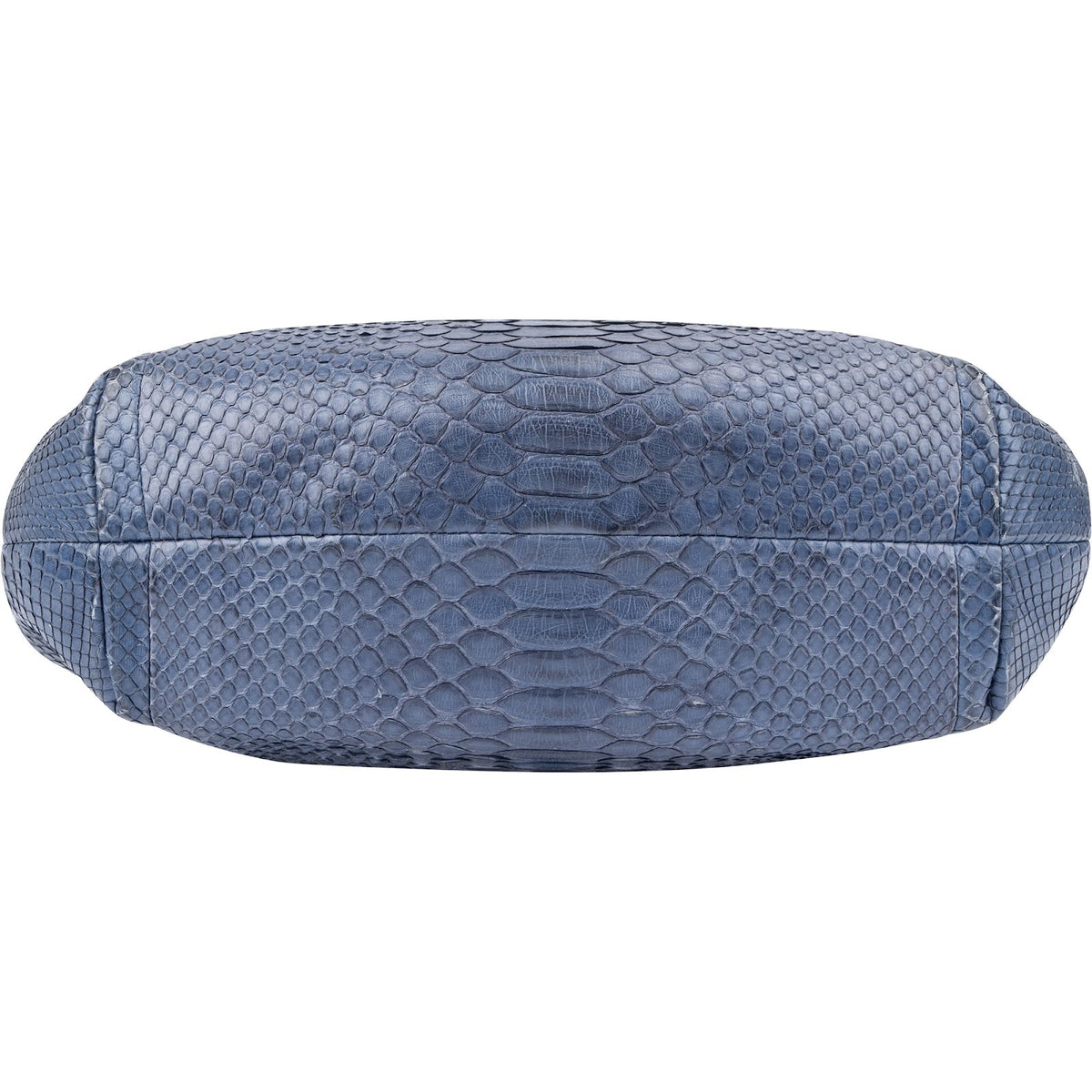 Chanel Bleu Python CC Shopping Tote Shoulder Bag