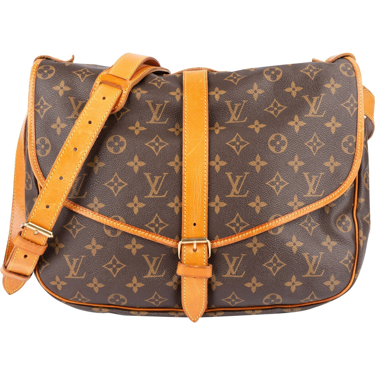 Louis Vuitton Monogram Canvas Saumur 35 Crossbody Bag