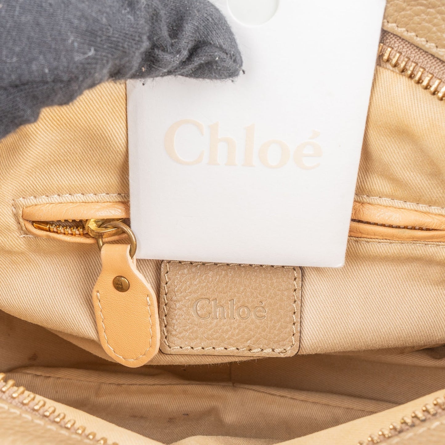 Chloé Pebbled Leather Paraty Handbag