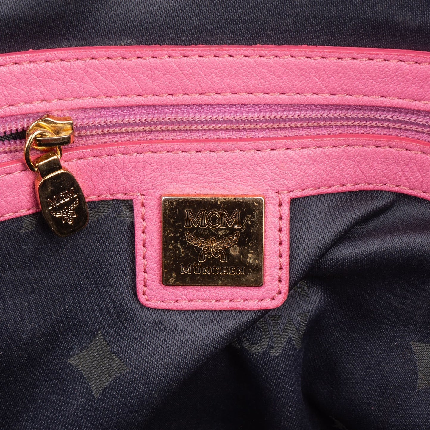 MCM Monogram Visetos Small Stark Studded Backpack