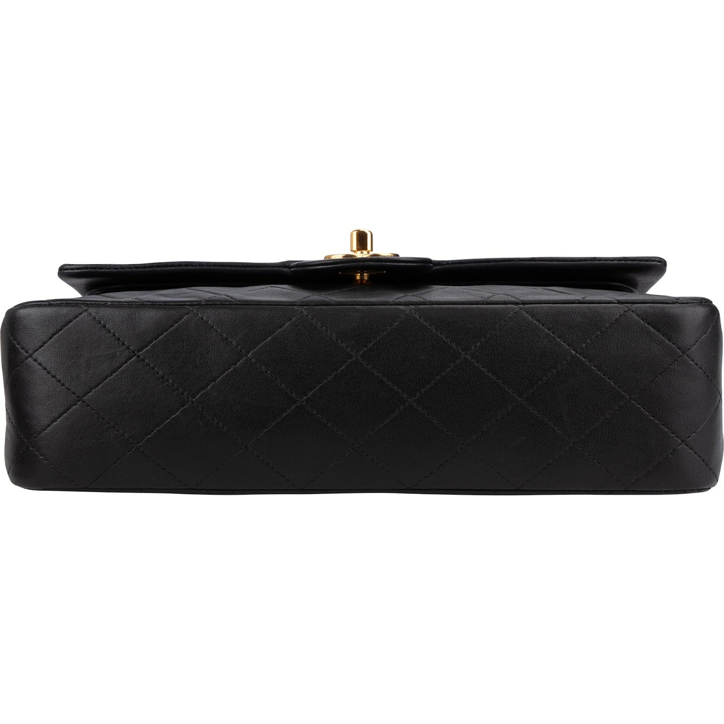 Chanel Quilted Lambskin 24K Gold Medium Double Flap Shoulder Bag