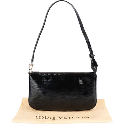 Louis Vuitton Electric Noir Epi Leather NM Pochette Shoulder Bag