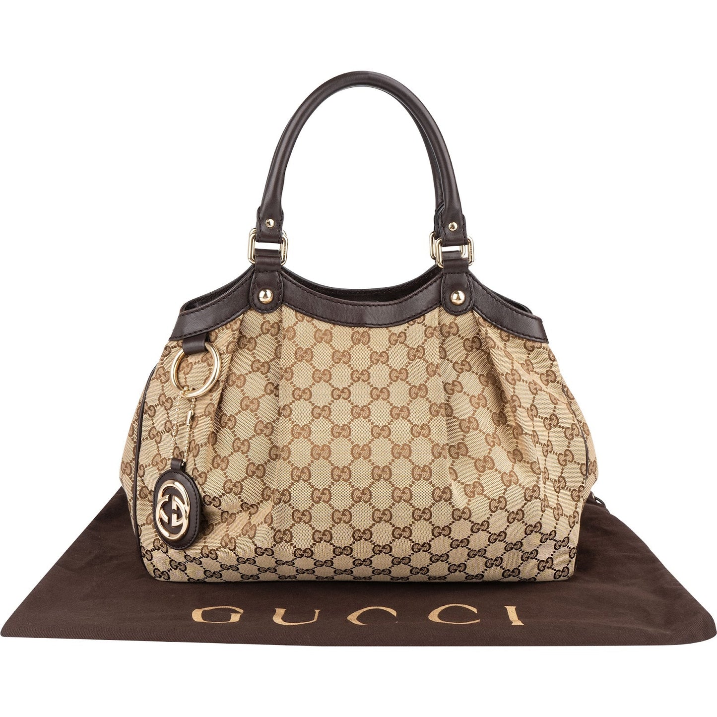 Gucci Monogram GG Canvas Sukey Hobo Handbag