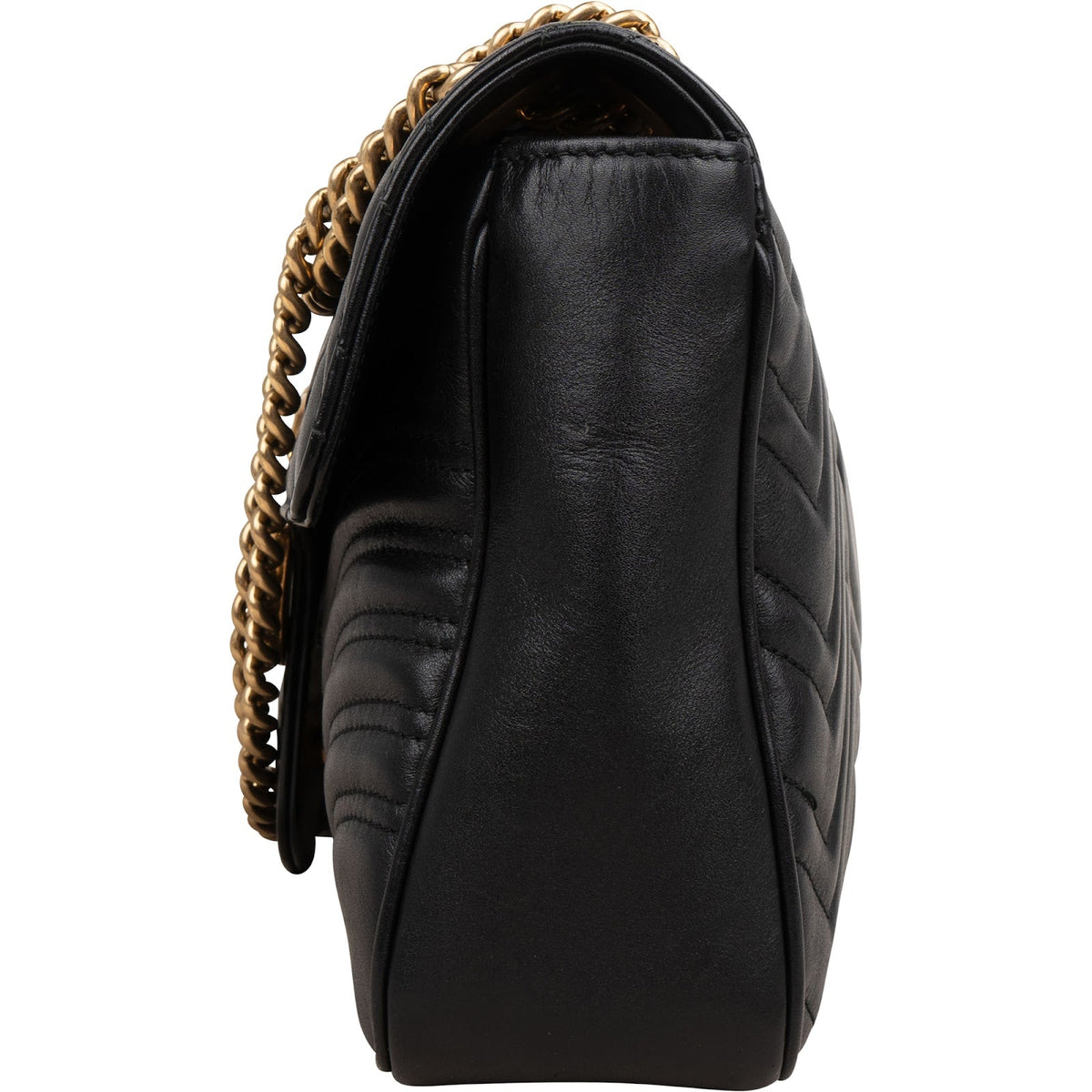 Gucci Matelassé Leather GG Large Marmont Shoulder Crossbody Bag
