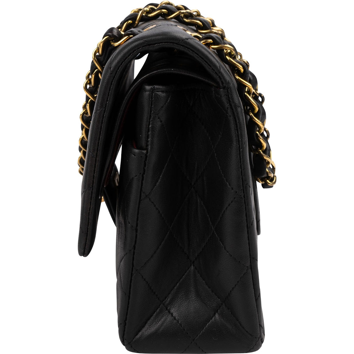 Chanel Medium Double Flap aus gestepptem Lammleder – Ansicht 5