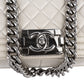 Chanel Quilted Calfskin Boy Single Flap Crossbody Bag