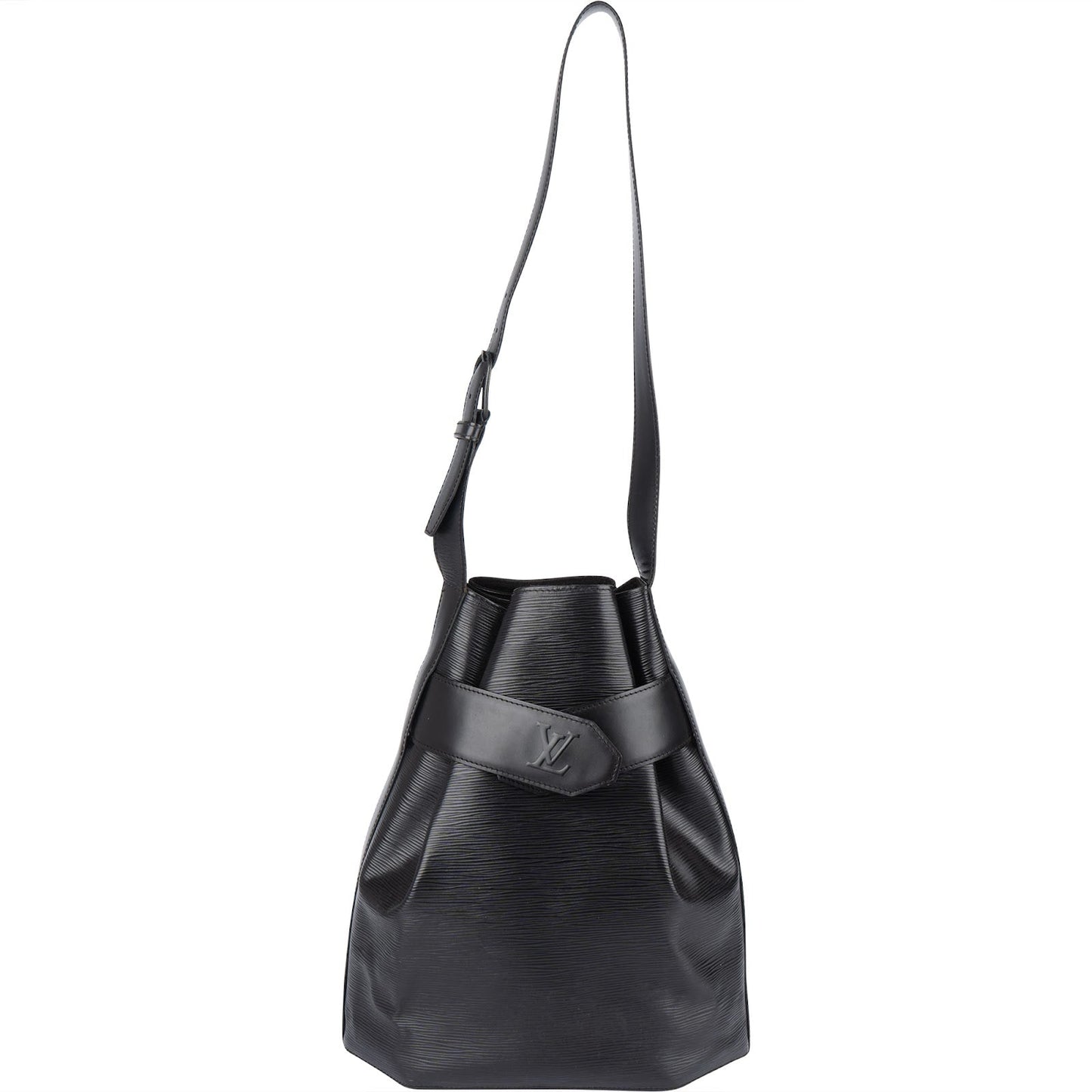 Louis Vuitton Noir Epi Leather Sac d'Epaule Shoulder Bag
