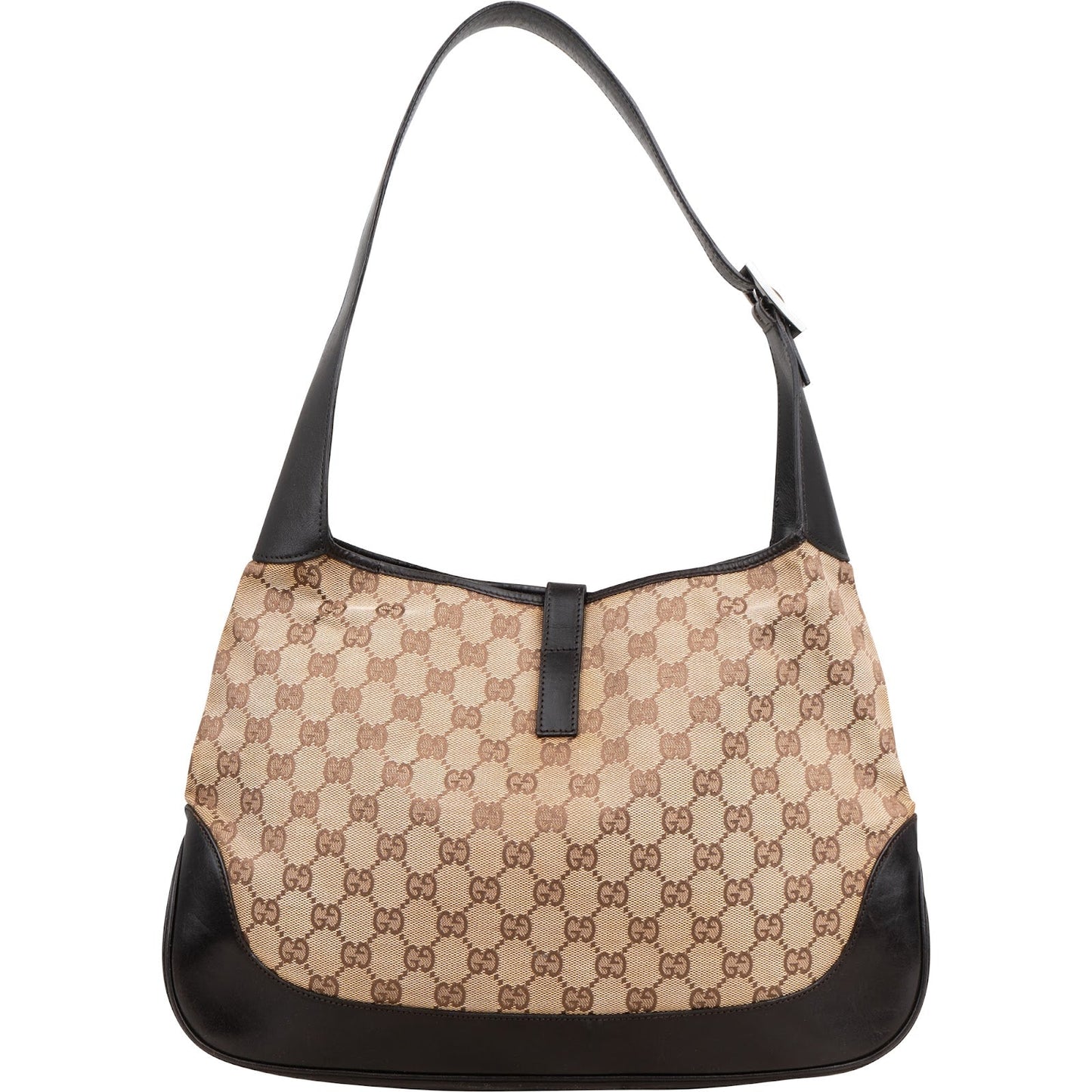 Gucci Monogram GG Canvas Jackie Hobo Shoulder Bag