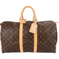 Louis Vuitton Monogram Canvas Keepall 45 Travel Bag