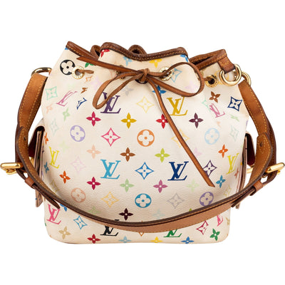 Louis Vuitton Monogram Murakami Multicolor Canvas Sac Noé Petit Shoulder Bag