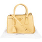 Prada Yellow Saffiano Leather Small Galleria Handbag