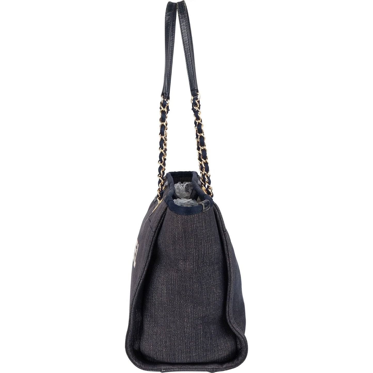 Chanel Denim Deauville Tote Shoulder Bag