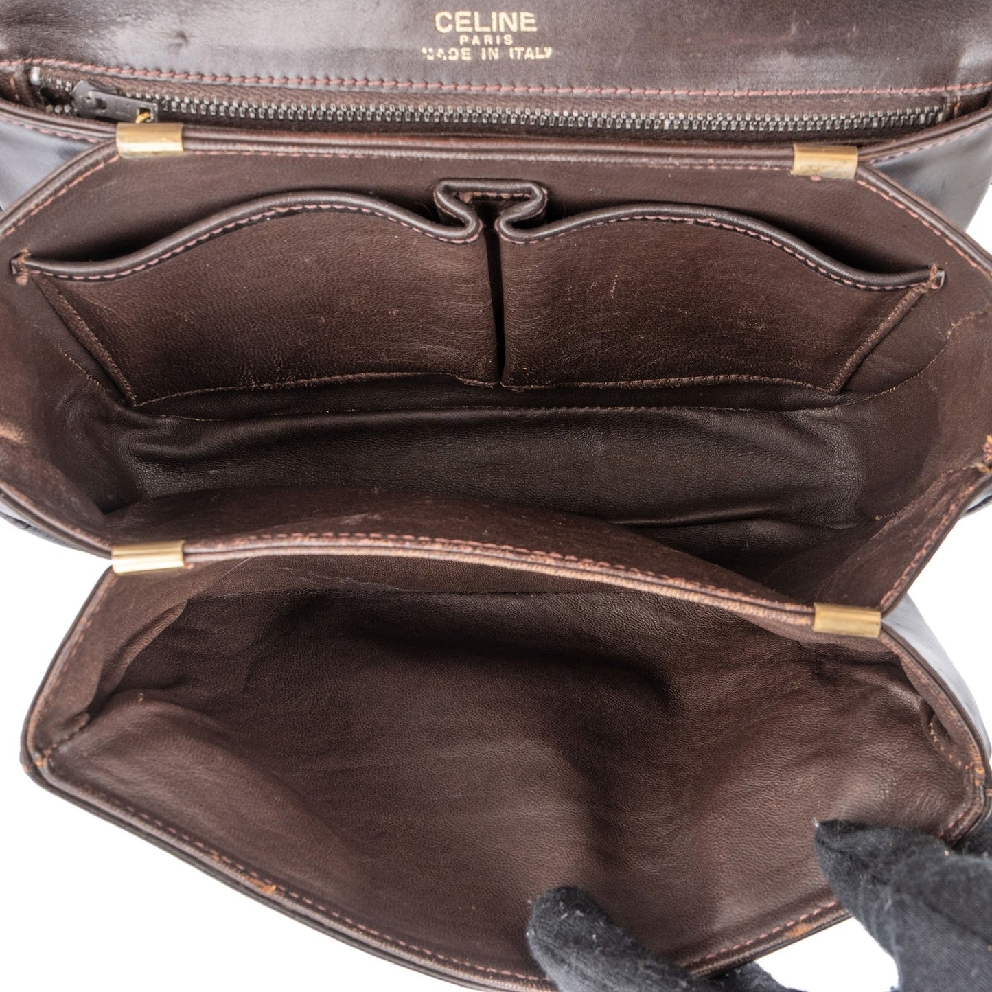 Celine Box Leather Horse Carriage Shoulder Bag