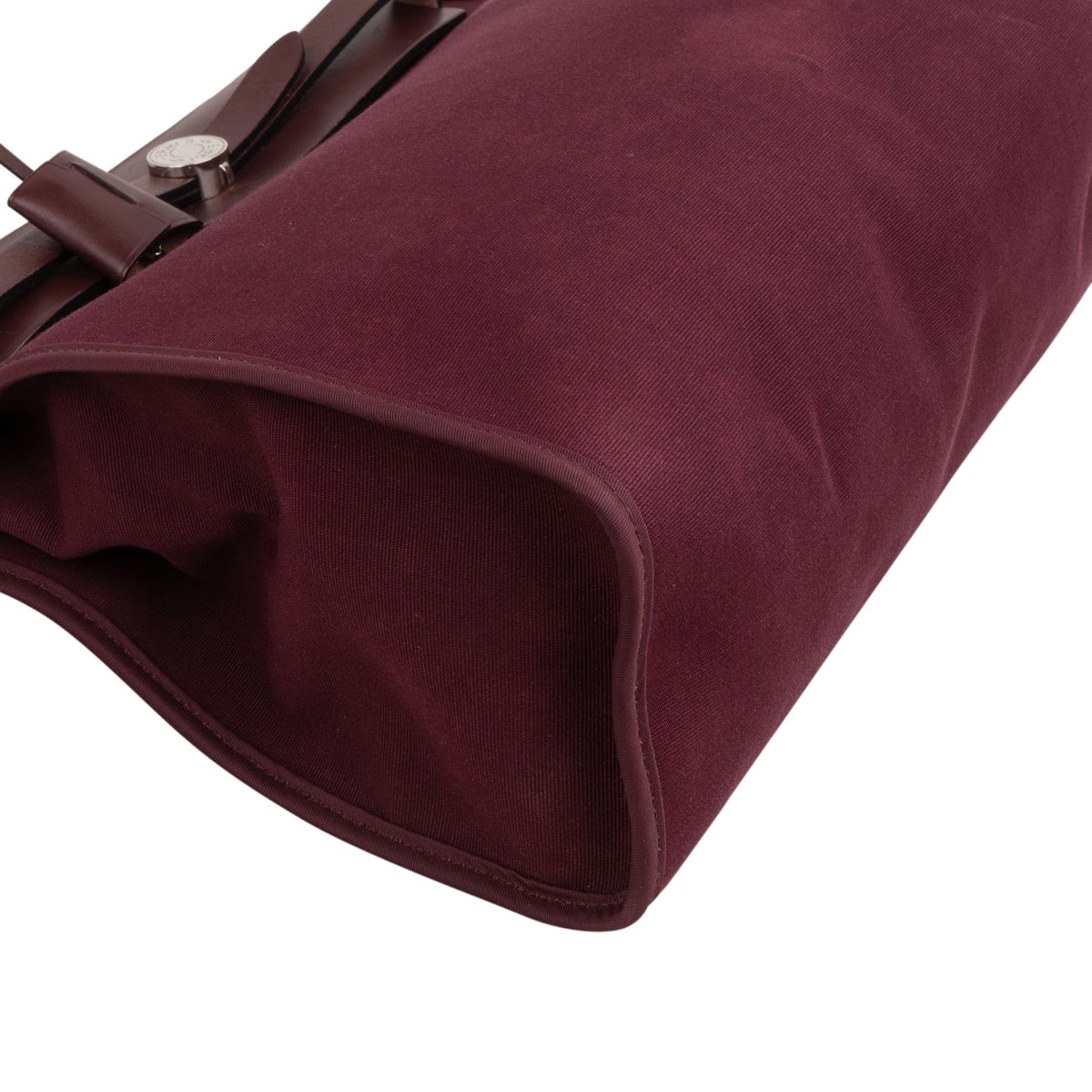 Hermès Classic Cotton Herbag 31 Maroon Zip Crossbody Handbag