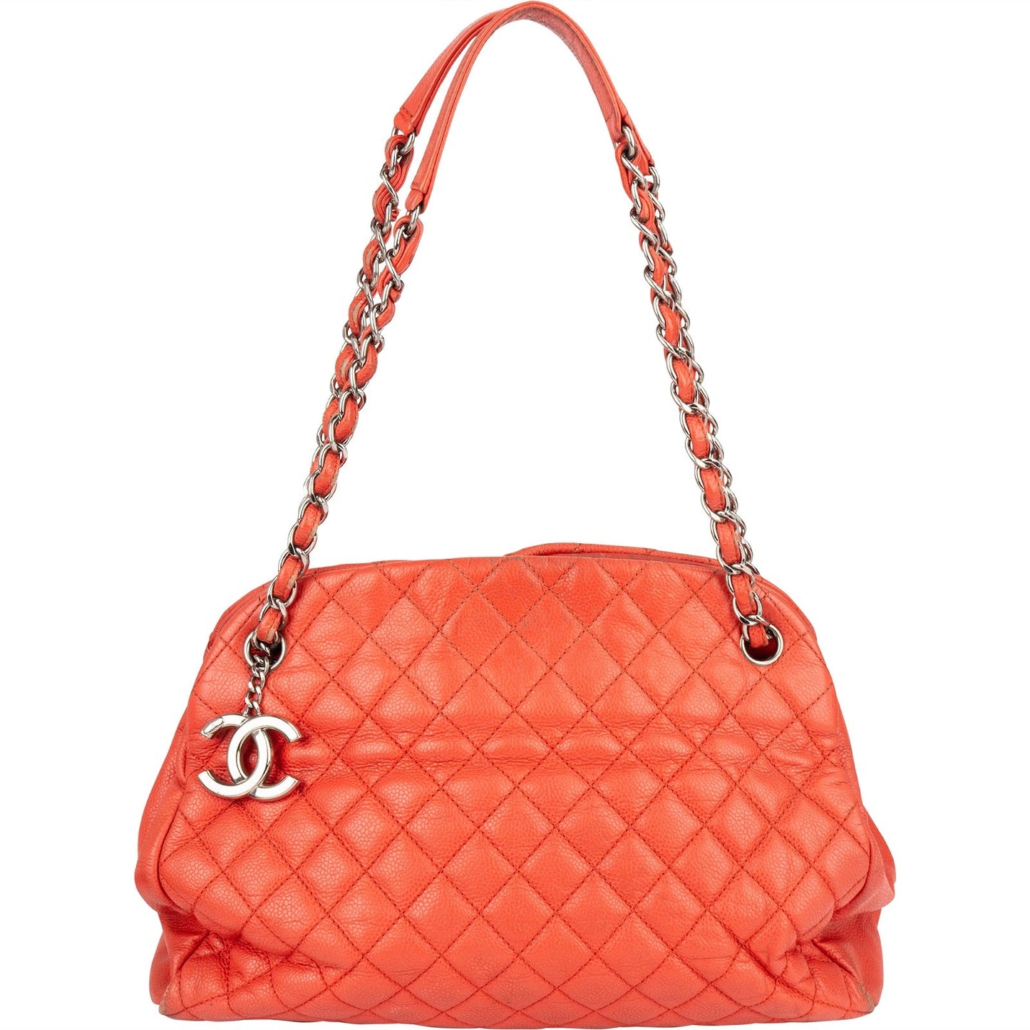 Chanel Quilted Caviar Leather CC Shoulder Bag