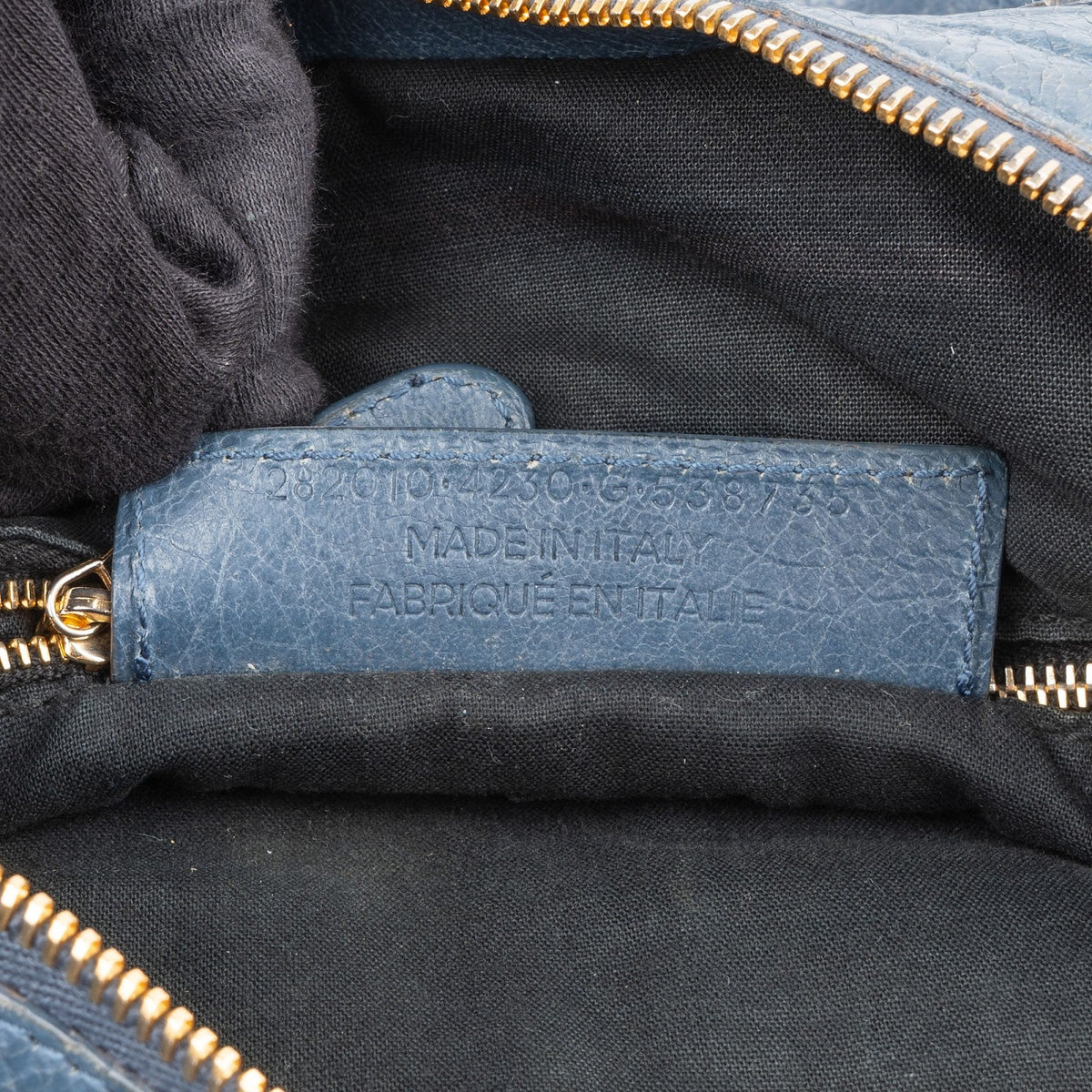 Balenciaga Blue Leather City Handbag