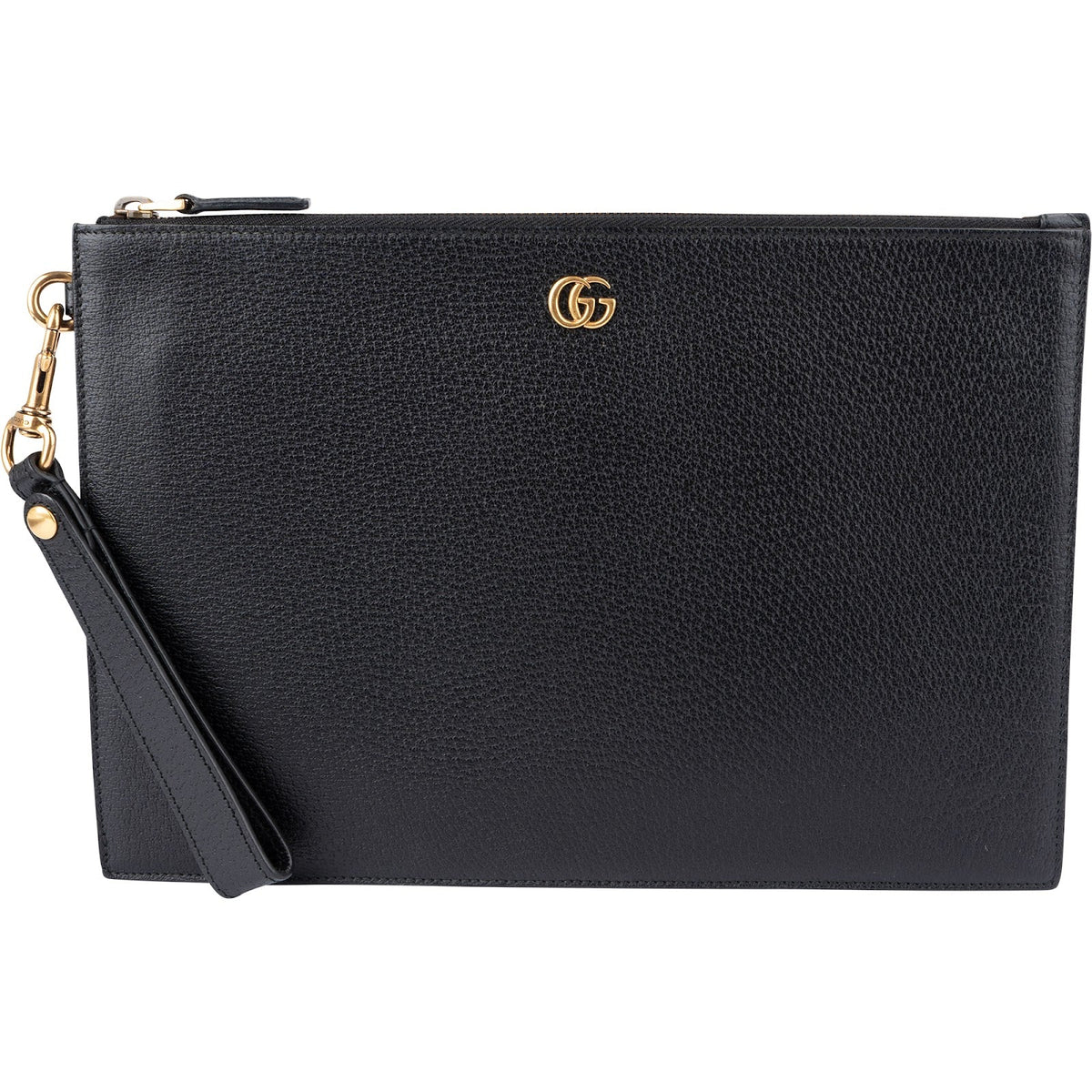 Gucci Monogram Leather GG Marmont Clutch