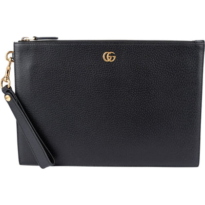Gucci Monogram Leather GG Marmont Clutch