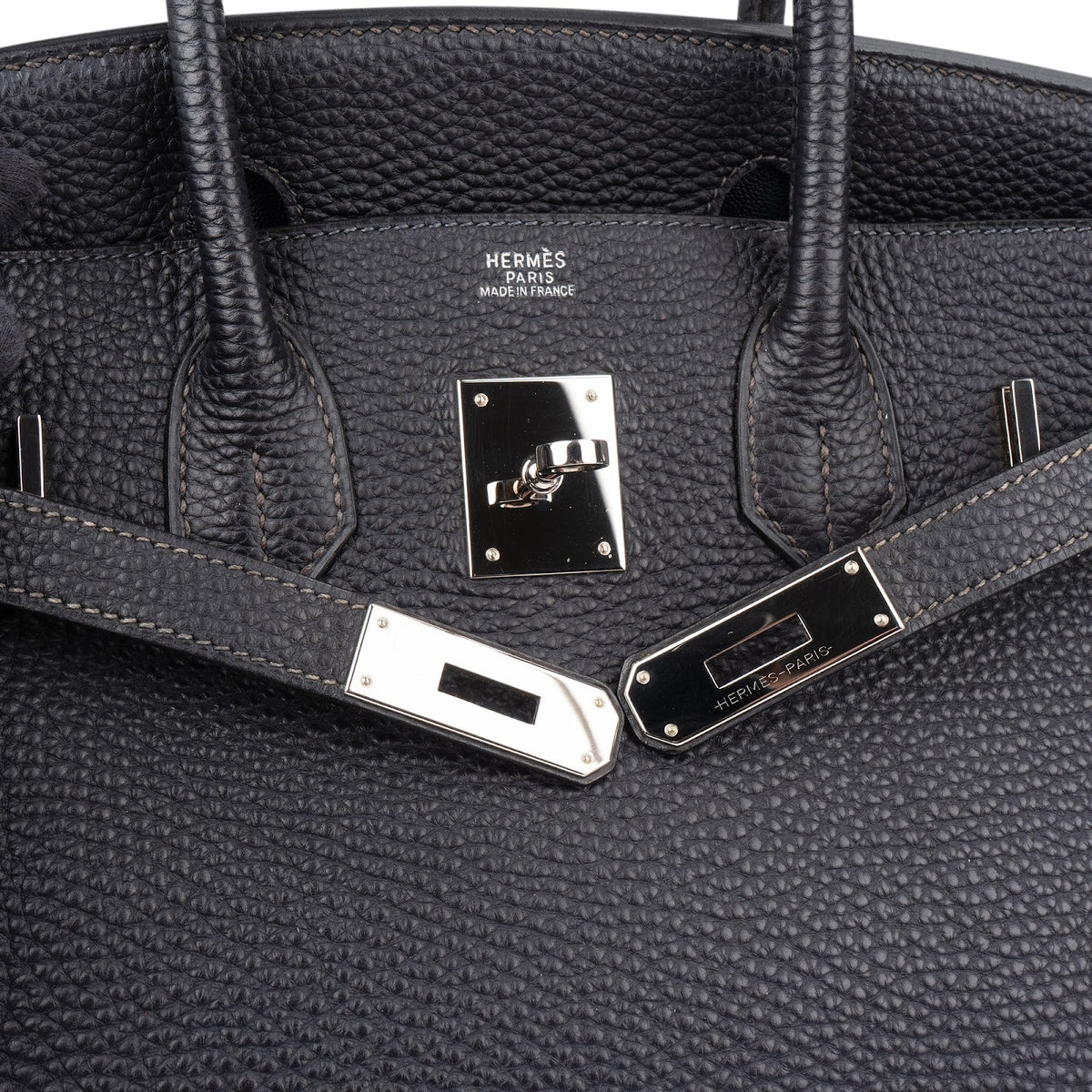 Hermès Dark Navy Bleu Togo Leather Palladium Birkin 30 Handbag