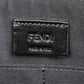 Fendi Monogram FF Canvas & Bicolor Calfskin Flat Pouch Clutch