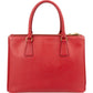 Prada Galleria aus rotem Saffiano-Leder – Ansicht 4