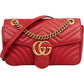 Gucci Chevron Matelassé Leather GG Marmont Medium Shoulder Crossbody Bag